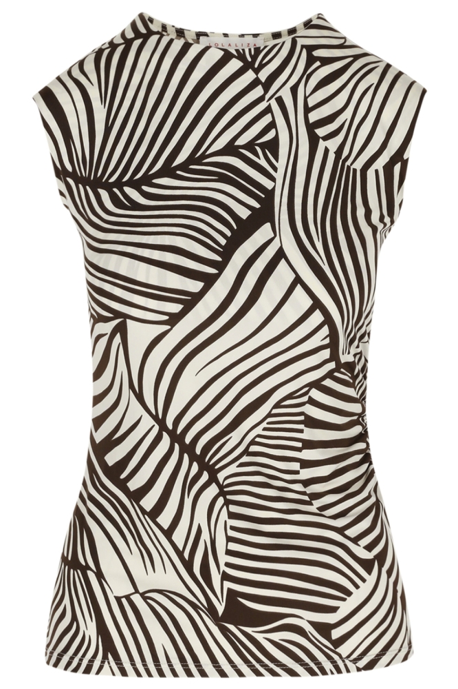 LolaLiza beige dames top | Vooraanzicht