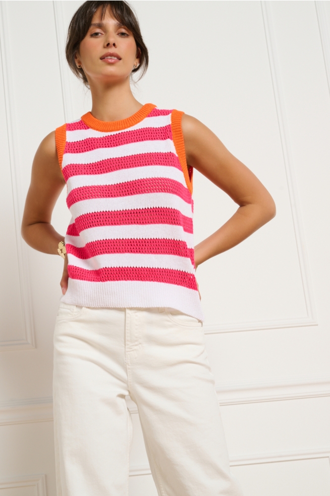 LolaLiza witte dames top | Model vooraanzicht
