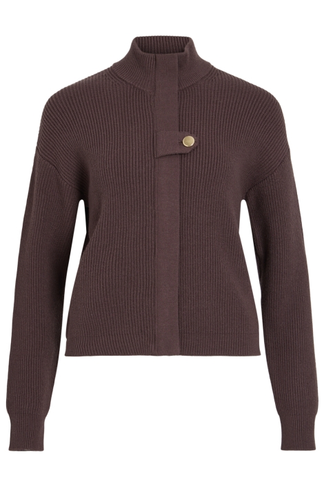 Vila bruine dames vest | Vooraanzicht