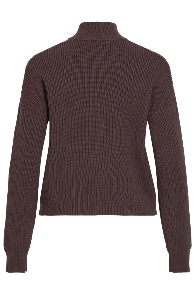 Vila bruine dames vest | Achteraanzicht