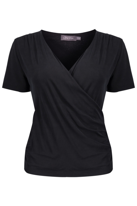 Geisha zwarte dames t-shirt | Vooraanzicht