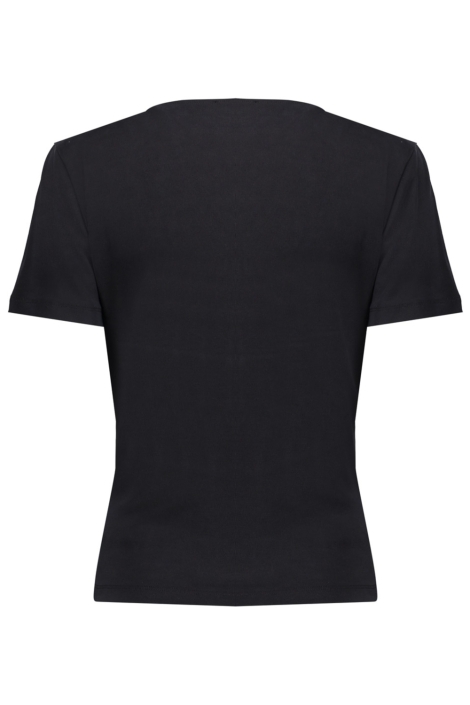 Geisha zwarte dames t-shirt | Model achteraanzicht