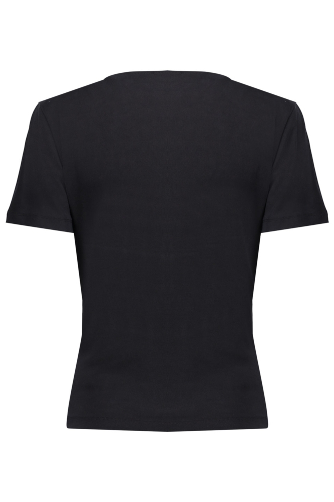 Geisha zwarte dames t-shirt | Model achteraanzicht