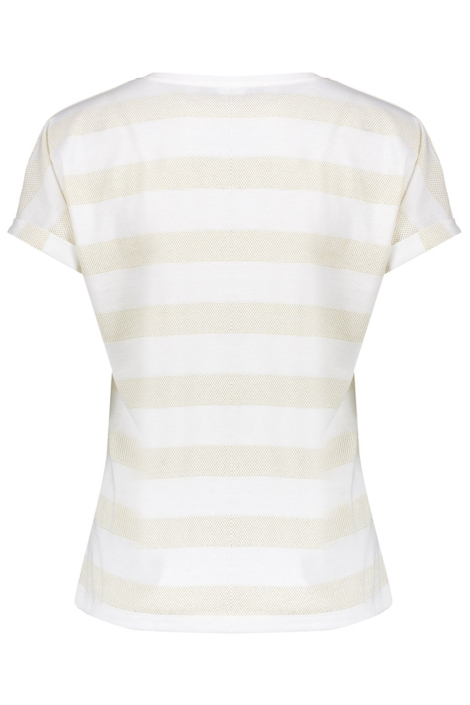 Geisha beige dames t-shirt | Achteraanzicht