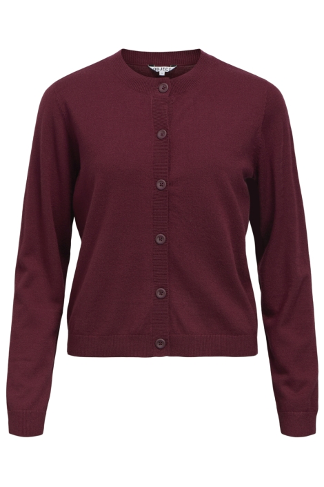 Object bordeaux dames vest | Vooraanzicht
