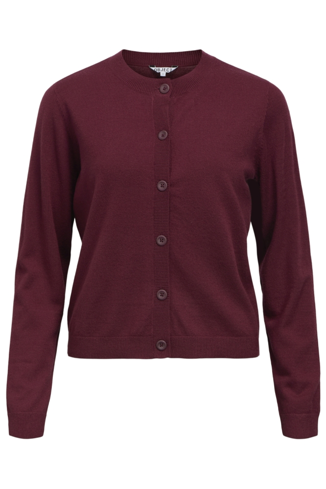 Object bordeaux dames vest | Vooraanzicht