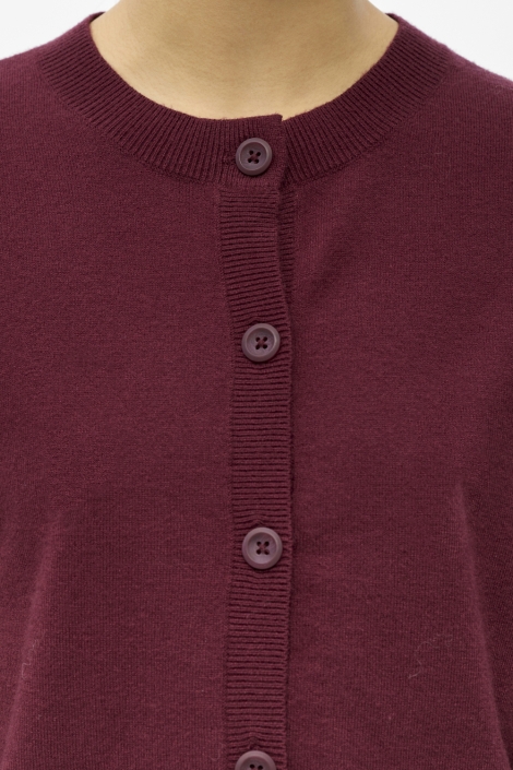 Object bordeaux dames vest | Close up