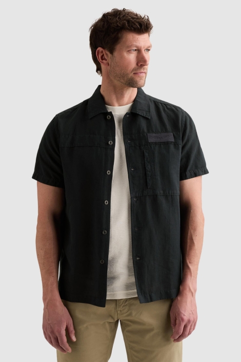 PME legend blauwe heren overhemd | Model vooraanzicht