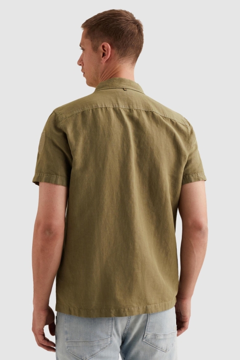 PME legend groene heren overhemd | Model achteraanzicht