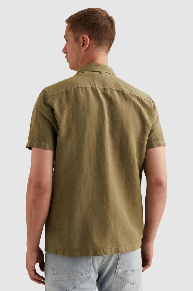 PME legend groene heren overhemd | Model achteraanzicht