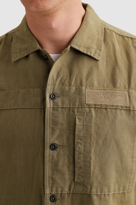PME legend groene heren overhemd | Close up