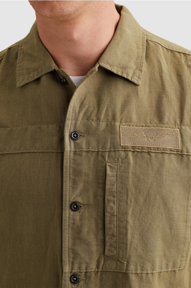 PME legend groene heren overhemd | Close up