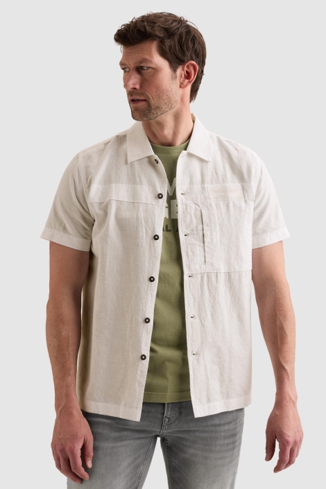 PME legend witte heren overhemd | Model vooraanzicht