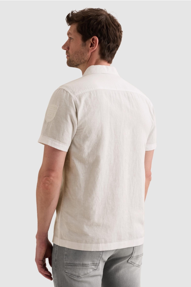 PME legend witte heren overhemd | Model achteraanzicht