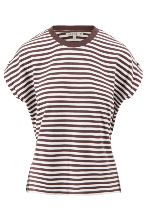 Zusss bruine dames t-shirt | Vooraanzicht