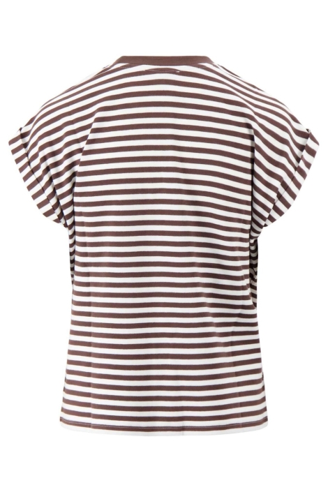 Zusss bruine dames t-shirt | Achteraanzicht