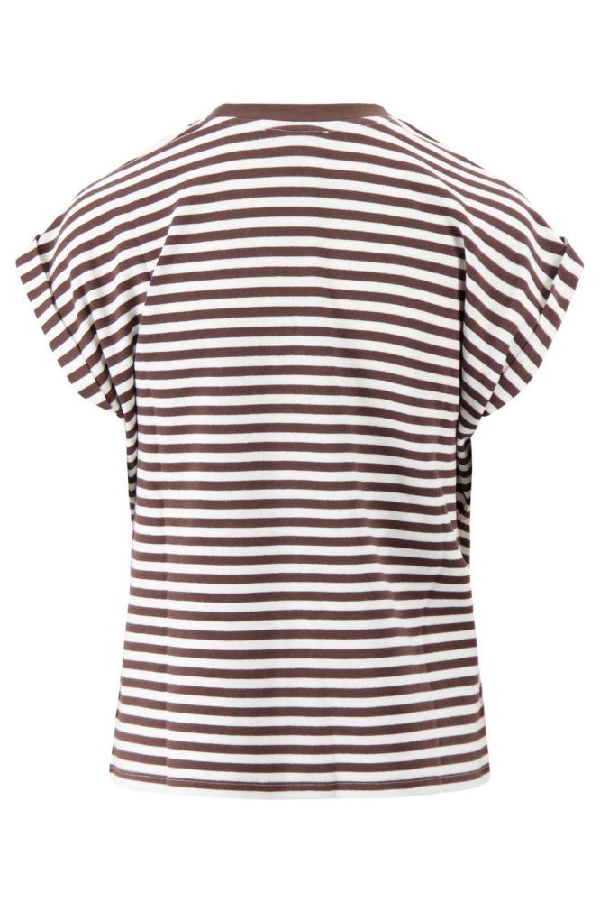 Zusss bruine dames t-shirt | Achteraanzicht