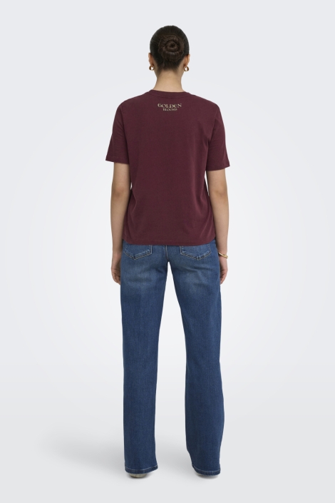 Only bordeaux dames t-shirt | Model