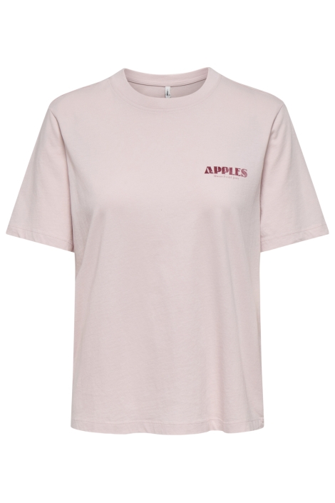 Only roze dames t-shirt | Vooraanzicht