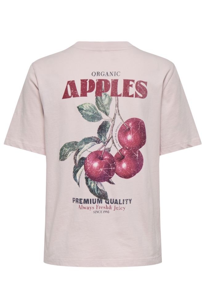 Only roze dames t-shirt | Achteraanzicht