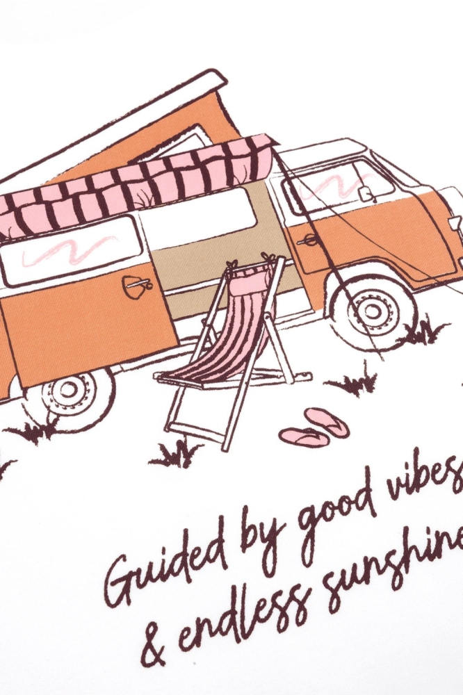 Ydence witte dames t-shirt | Close up