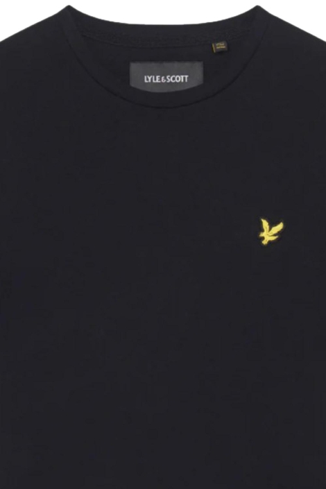 Lyle & Scott zwarte heren t-shirt | Close up
