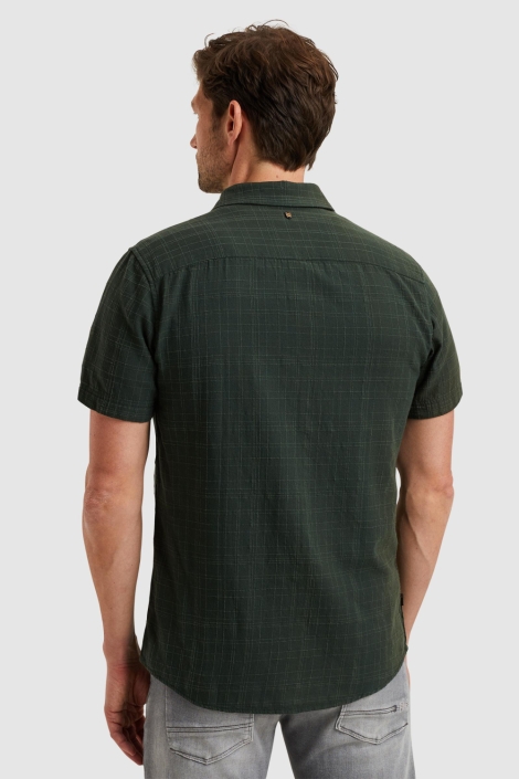 PME legend groene heren overhemd | Model achteraanzicht