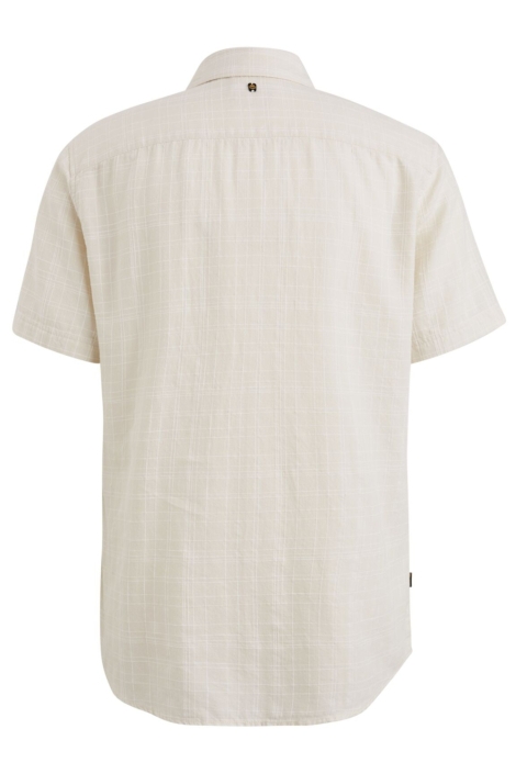 PME legend beige heren overhemd | Achteraanzicht