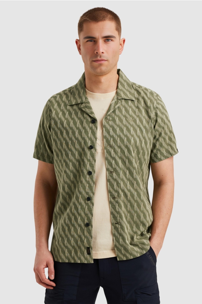 PME legend groene heren overhemd | Model vooraanzicht