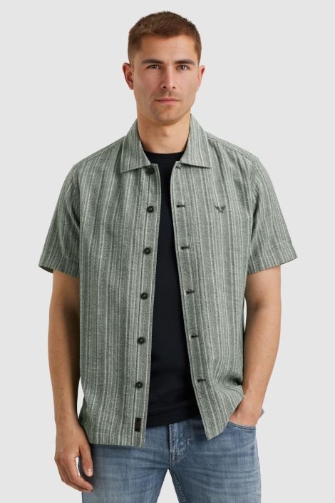 PME legend groene heren overhemd | Model vooraanzicht