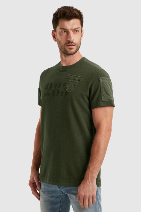 PME legend groene heren t-shirt | Model vooraanzicht