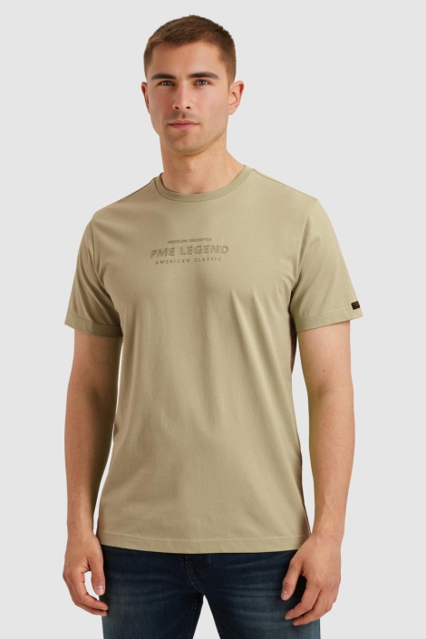 PME legend groene heren t-shirt | Model vooraanzicht