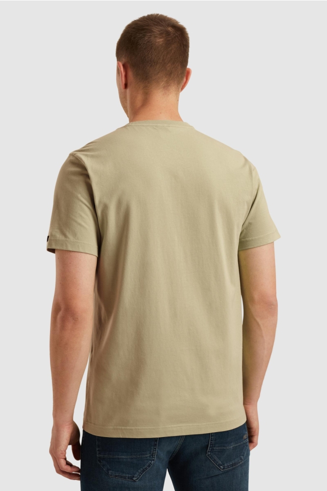 PME legend groene heren t-shirt | Model achteraanzicht