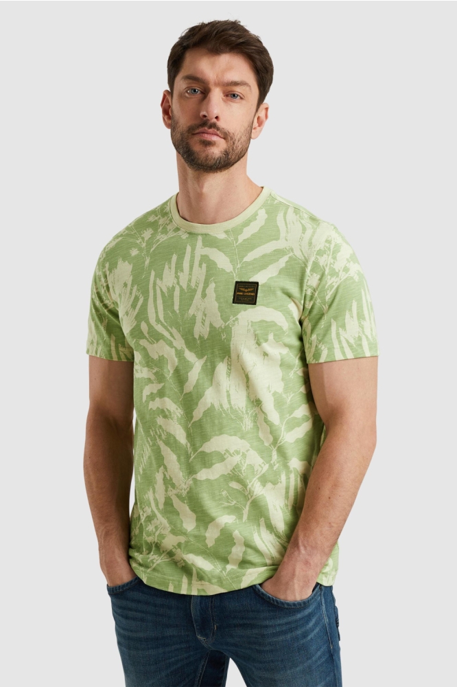 PME legend groene heren t-shirt | Model vooraanzicht