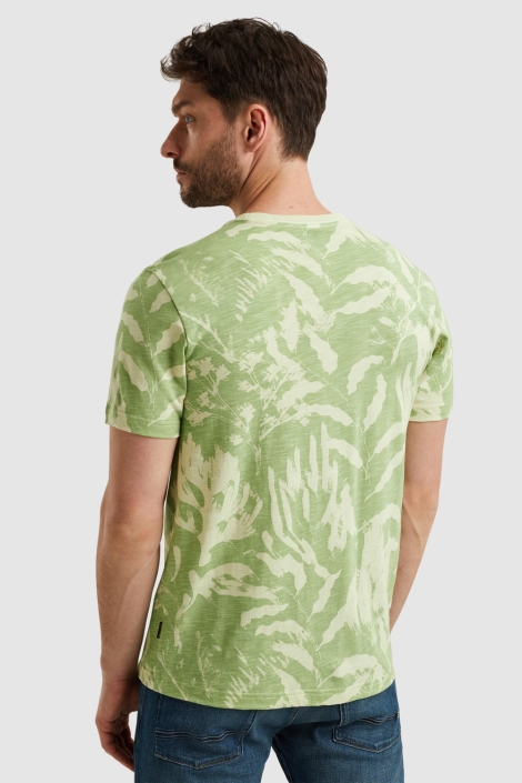 PME legend groene heren t-shirt | Model achteraanzicht