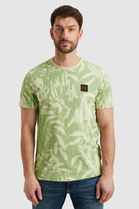 PME legend groene heren t-shirt | Model vooraanzicht