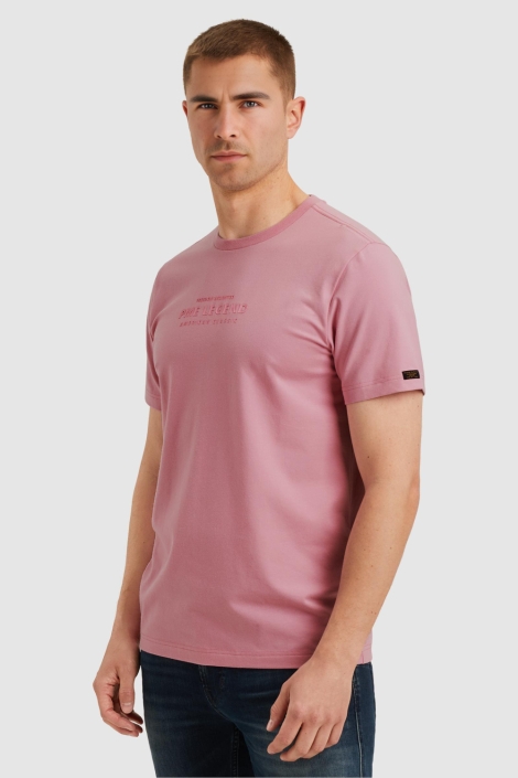 PME legend roze heren t-shirt | Model zijaanzicht