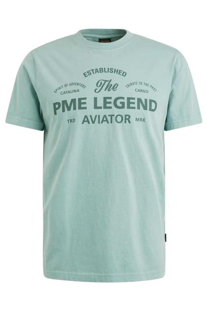 PME legend blauwe heren t-shirt | Vooraanzicht