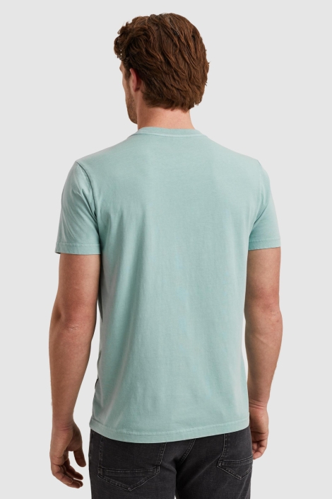 PME legend blauwe heren t-shirt | Model achteraanzicht