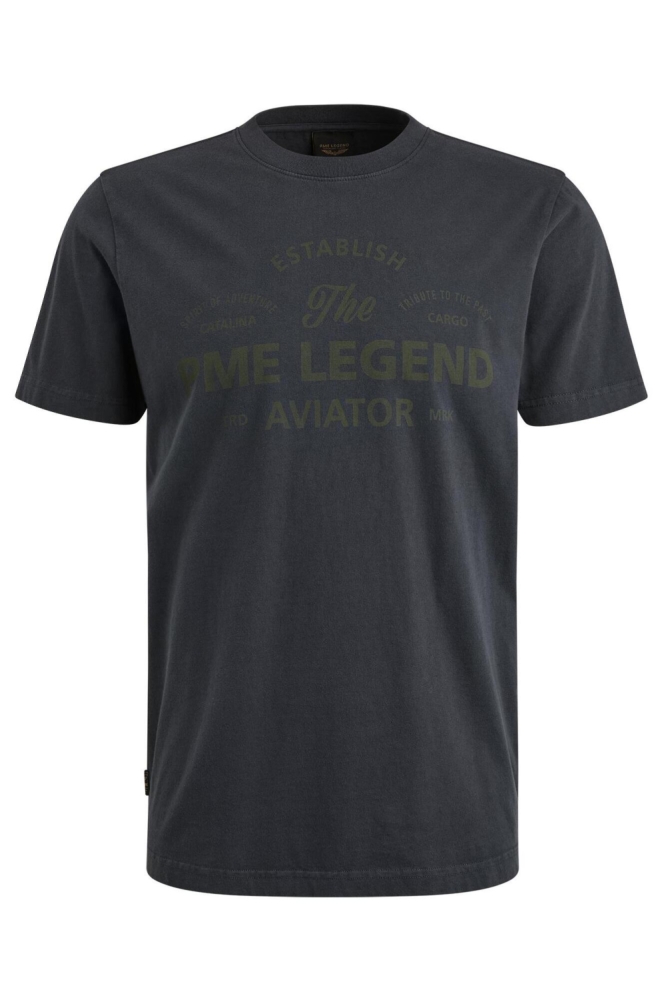PME legend blauwe heren t-shirt | Vooraanzicht