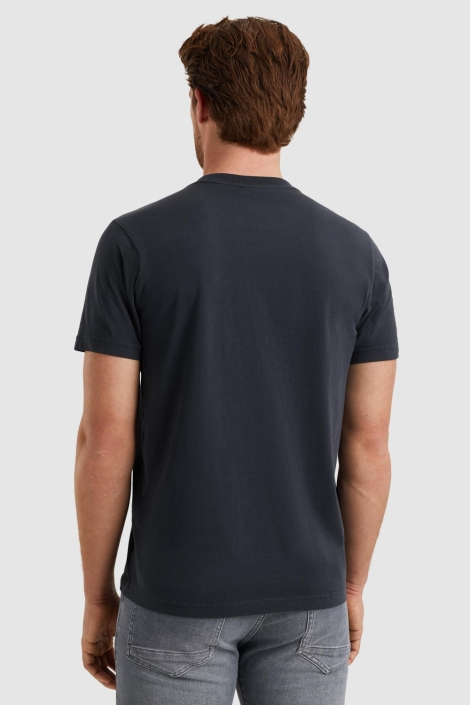 PME legend blauwe heren t-shirt | Model achteraanzicht