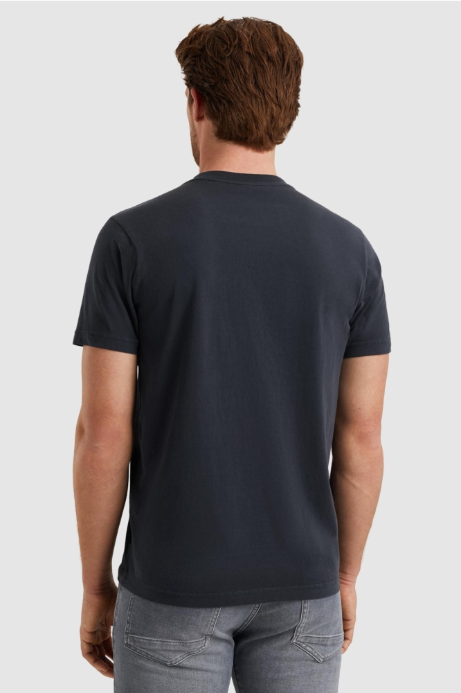 PME legend blauwe heren t-shirt | Model achteraanzicht