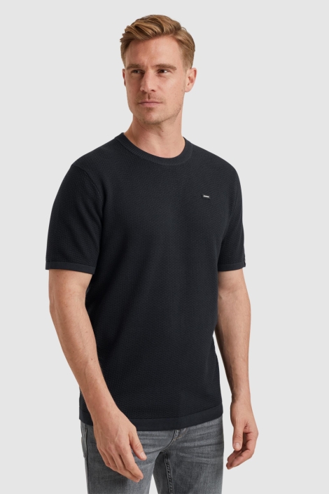 Vanguard blauwe heren t-shirt | Model vooraanzicht