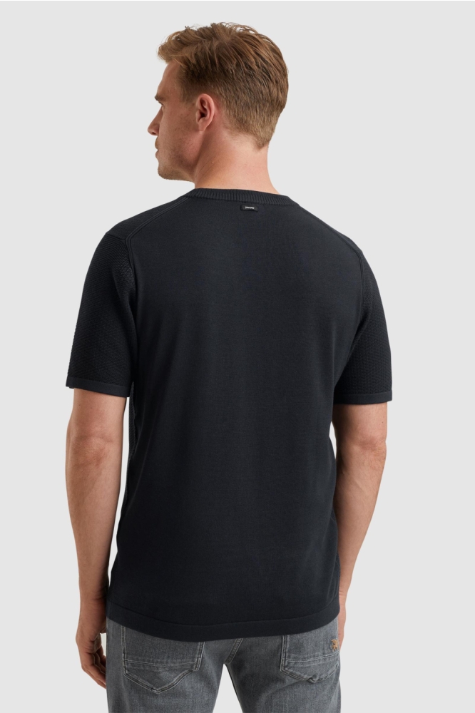 Vanguard blauwe heren t-shirt | Model achteraanzicht