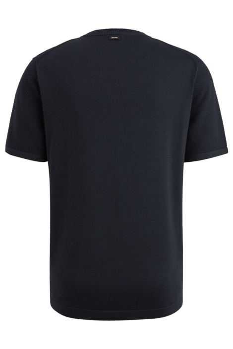 Vanguard blauwe heren t-shirt | Achteraanzicht