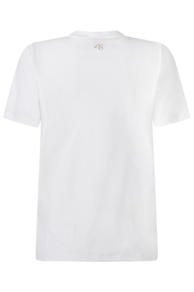 Zoso witte dames t-shirt | Achteraanzicht