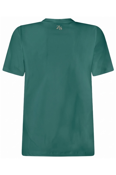 Zoso groene dames t-shirt | Achteraanzicht