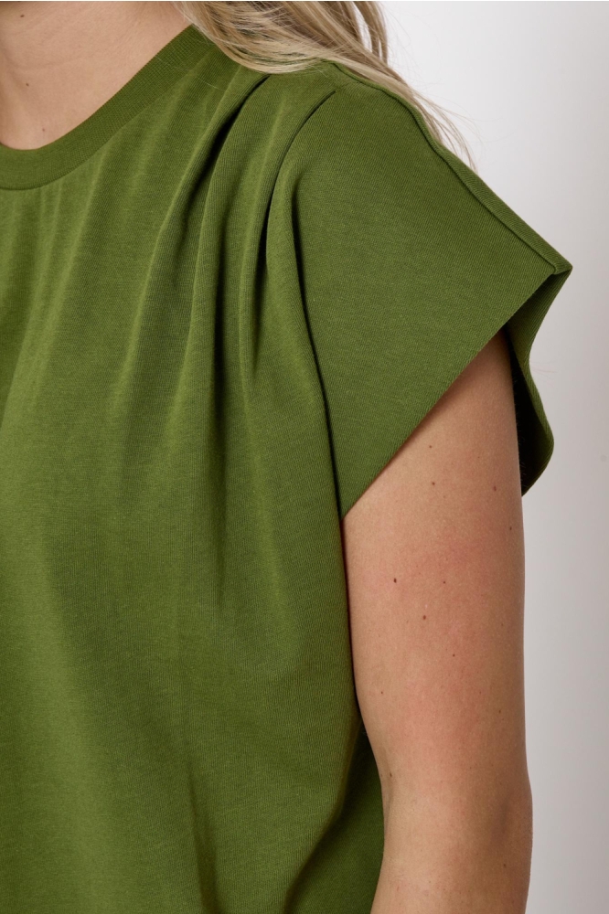 Minus groene dames t-shirt | Close up