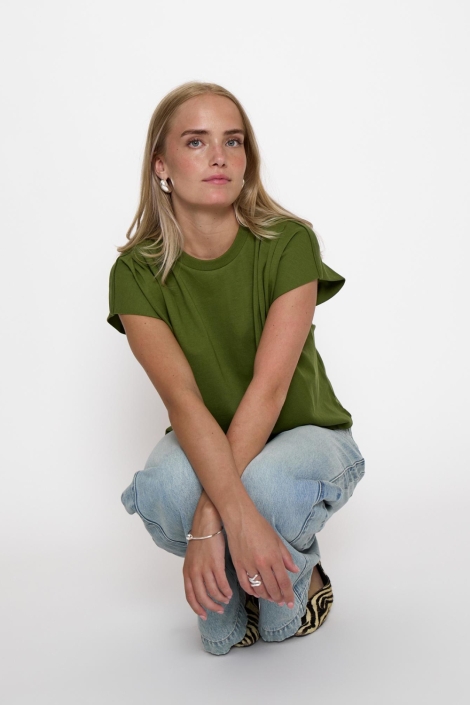Minus groene dames t-shirt | Model