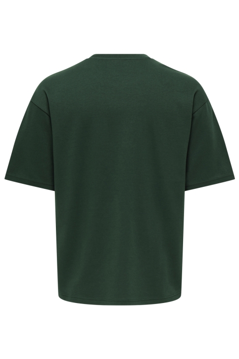 Only & Sons groene heren t-shirt | Achteraanzicht